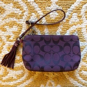 Coach Tassel Wristlet